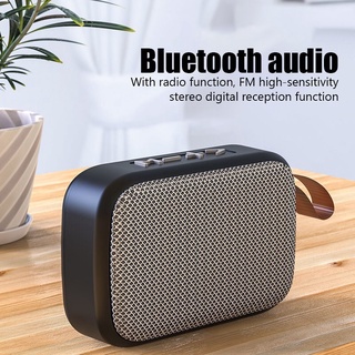 Mini G2 Compact Portable Fabric Radio Wireless Bluetooth Speaker Indoor Subwoofer Fabric Audio Support MP3 with Microphone