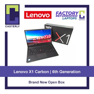 [Brand New Open Box] Lenovo ThinkPad X1 Carbon 6th Generation Ultrabook Laptop / i5-8250U / 8GB RAM / 256GB SSD / Touchs