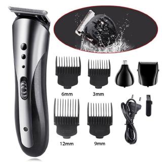 Image of KEMEI 3 in 1 Shaver Hair Trimmer Rechargeable Kemei 1407 Electric Nose Hair Clipper Professional Beard Razor Haircut Machine