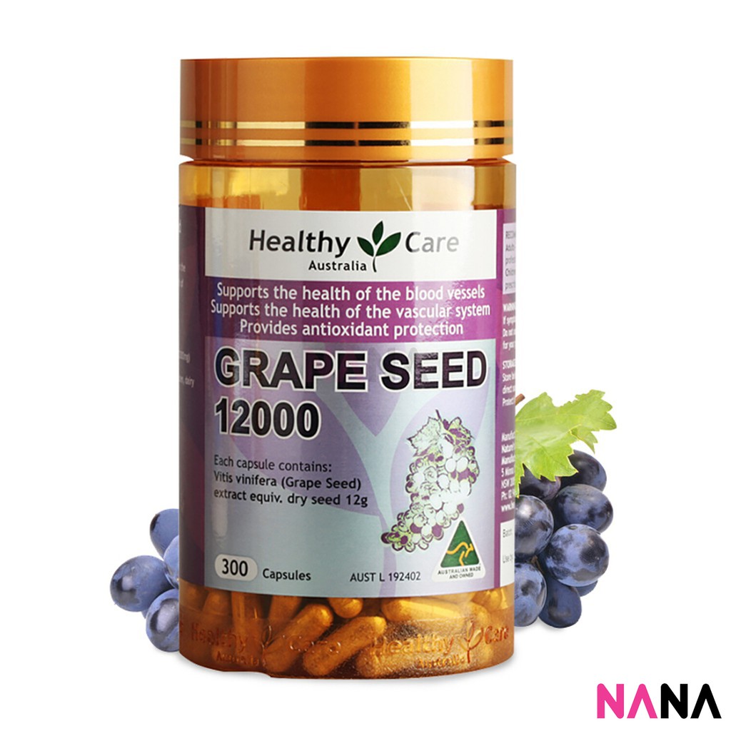 Healthy Care Grape Seed Extract 12000 Gold Jar 300cap Shopee Singapore