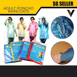 [SG SELLER] Disposable Adult Unisex Raincoat /Emergency Waterproof Raincoat [453]