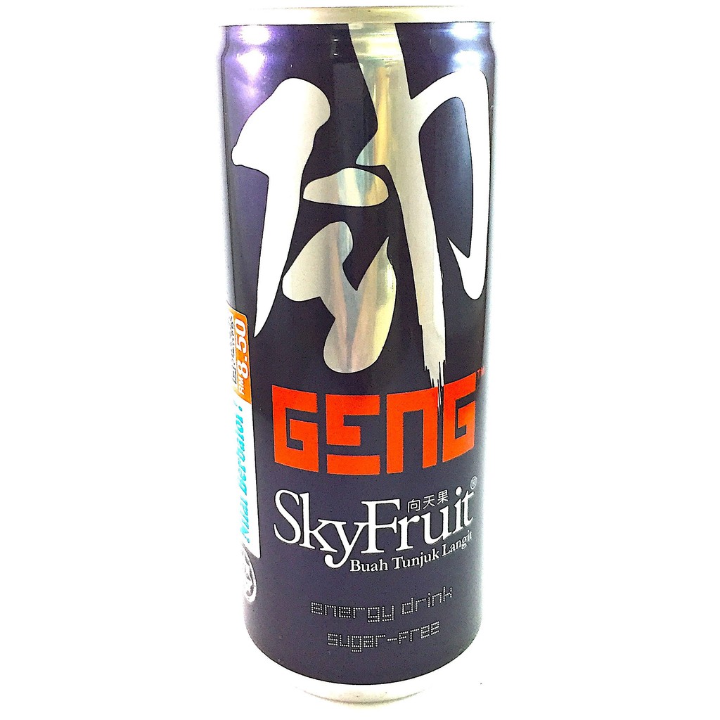 Shop Malaysia Geng Skyfruit Energy Drink 250ml X 3 Cans Shopee Singapore