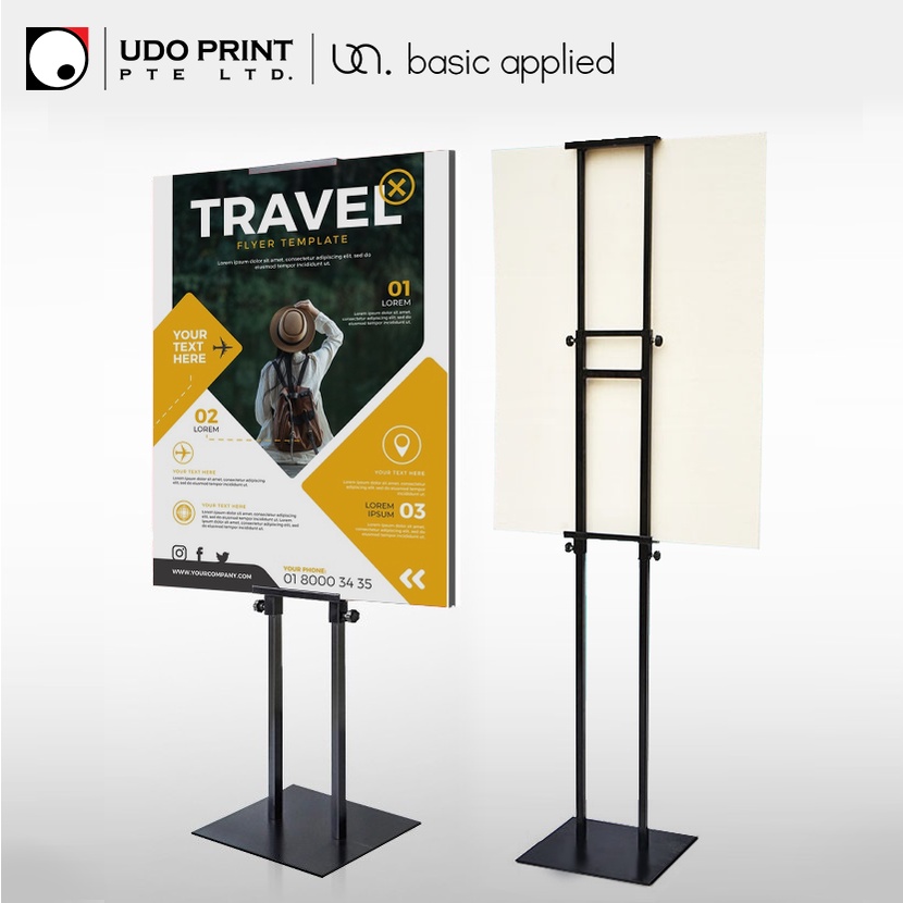 Double Sided Metal Poster Stand Kapaline Board Display Stand Heavy