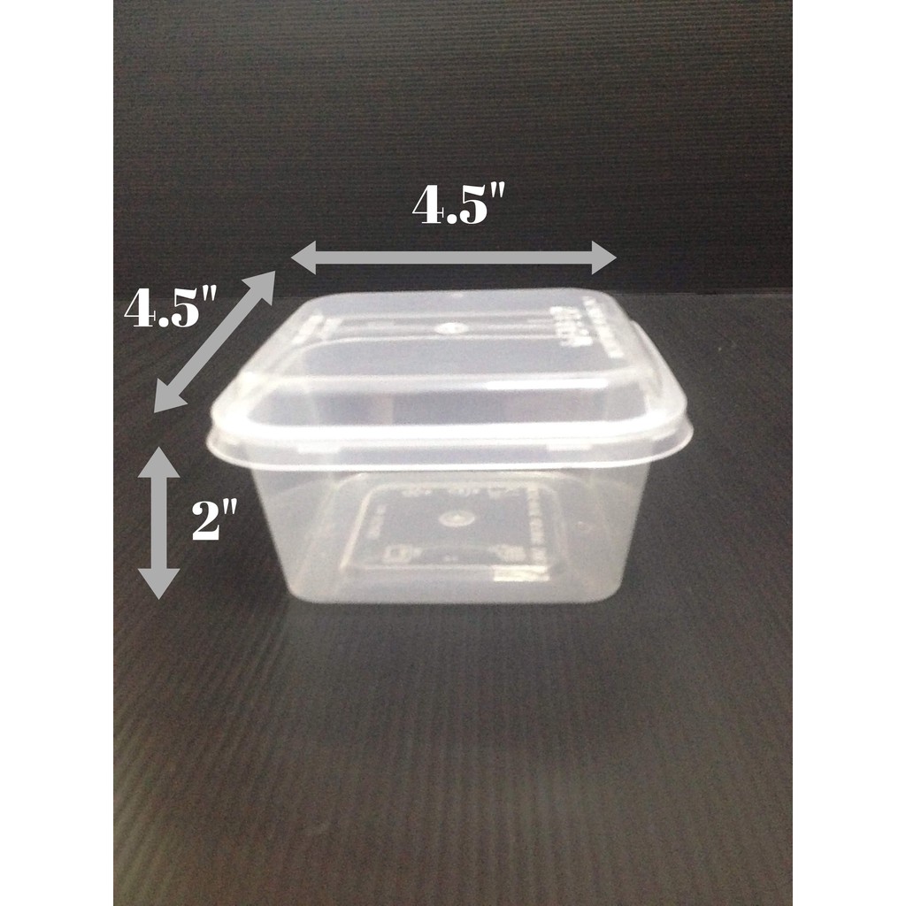 square plastic boxes with lids