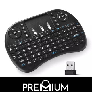 Wireless Backlit USB Dongle Rechargeable Air Mouse Mini Keyboard Touch Keypad TV Box