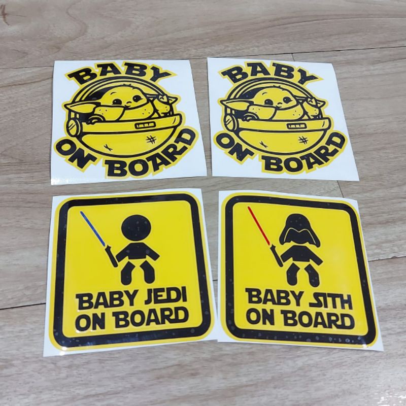 Car Sticker Decal Baby On Board Star Wars Warning | Shopee Singapore