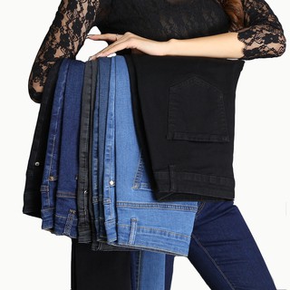 Image of High Waist High Quality Plus Size Pencil Cropped Jeans