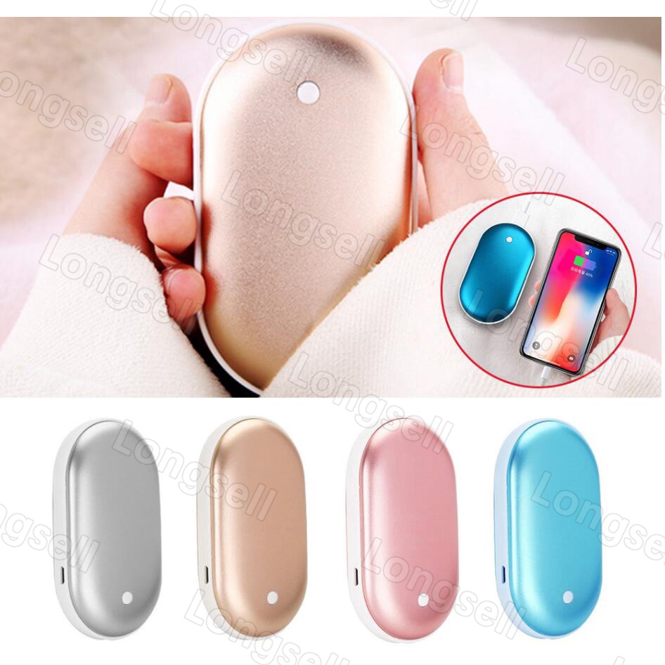 Winter Mini 3 Warm Level Hand Warmer Intelligent temperature control Power Bank USB Charger Double-Side Heating