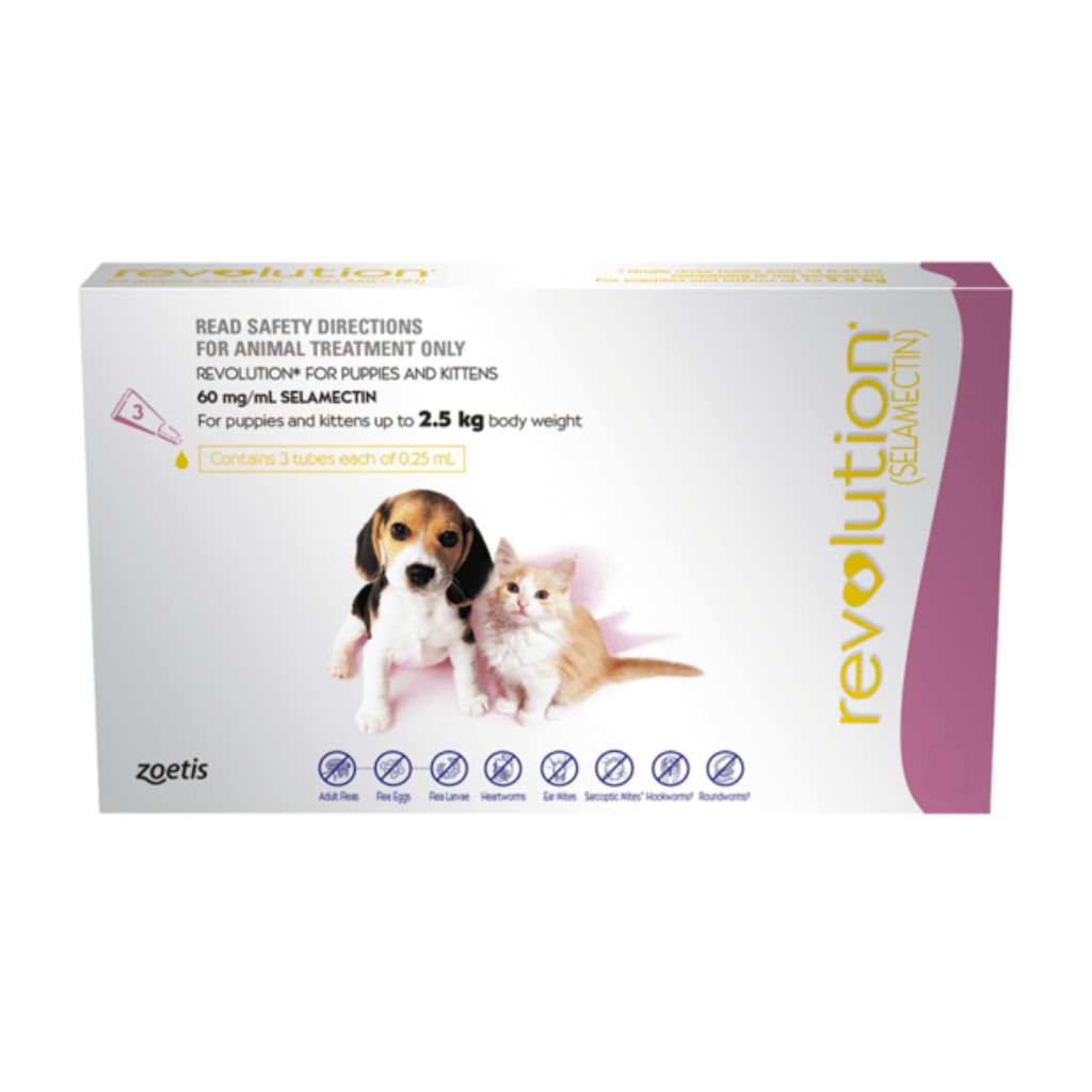FDA Approved Revolution For Puppies and Kittens 3s[Direct ...