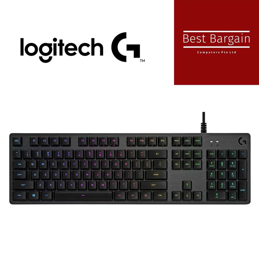 Logitech G512 CARBON RGB MECHANICAL GAMING KEYBOARD- Tactile | Shopee ...