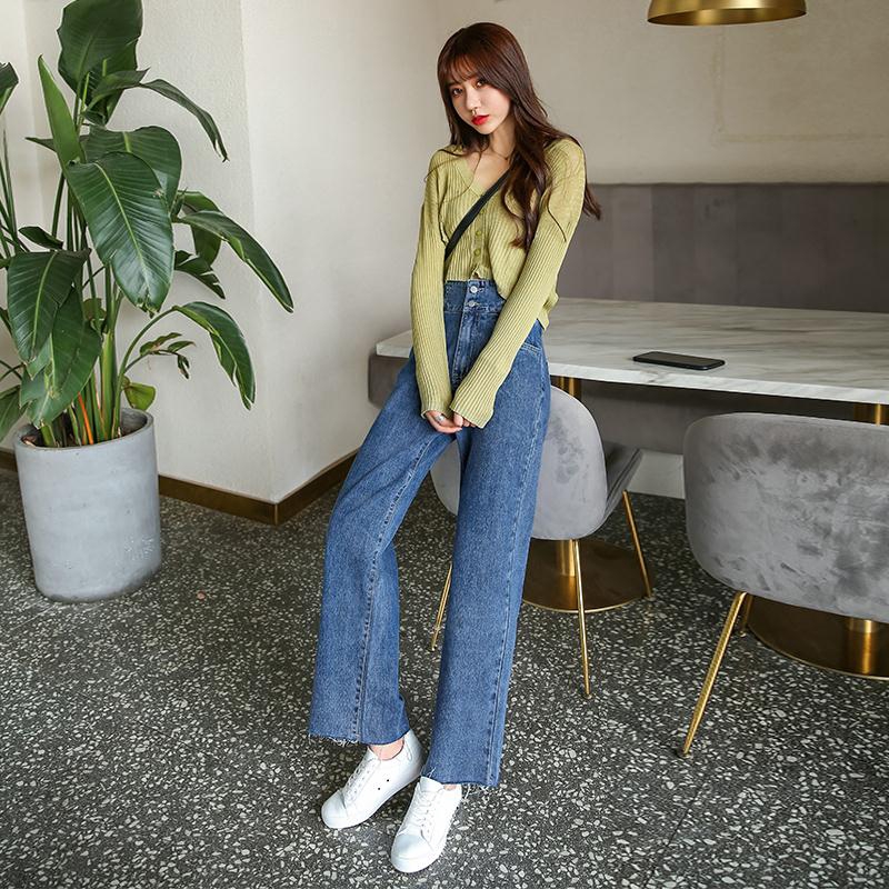Women S Jeans Pants Loose Type 2019 New Drape Wind Straight Pants