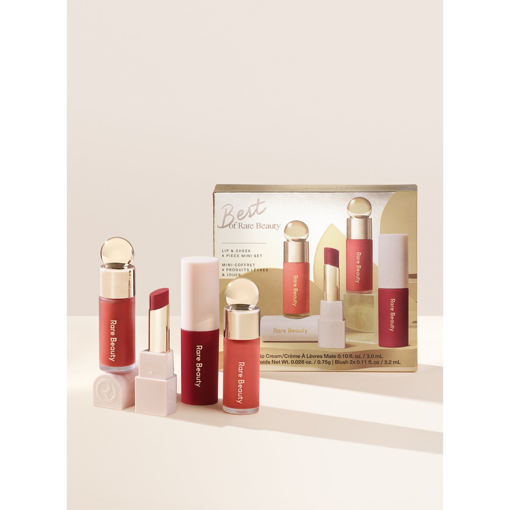 Rare Beauty Gift Set / Lip & Cheek 4 Piece Mini Set / Lip & Cheek 2 ...