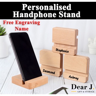 Personalised handphone stand/ Customised phone holder/ Christmas Gift/ Xmas gift/ Personalised Gift [Dear J]