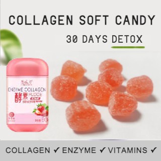 ❤ BUY 1 FREE 1 ❤ COLLAGEN SOFT CANDY 90G ❤ 酵母软糖 30 DAYS DETOX ❤ DIET FOOD SLIMMING WEIGHT LOSS ❤