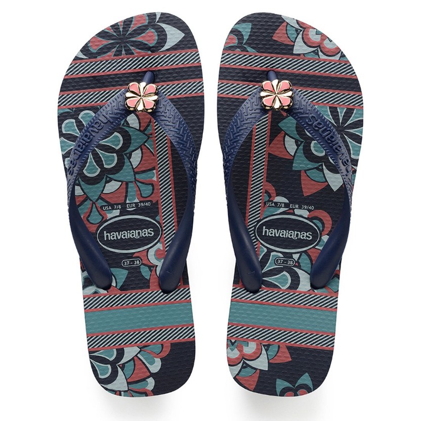 ladies navy havaianas