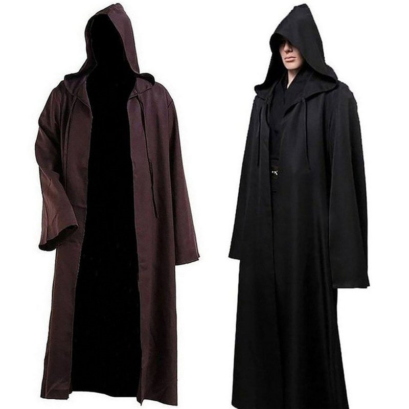 mens long cloak hoodie