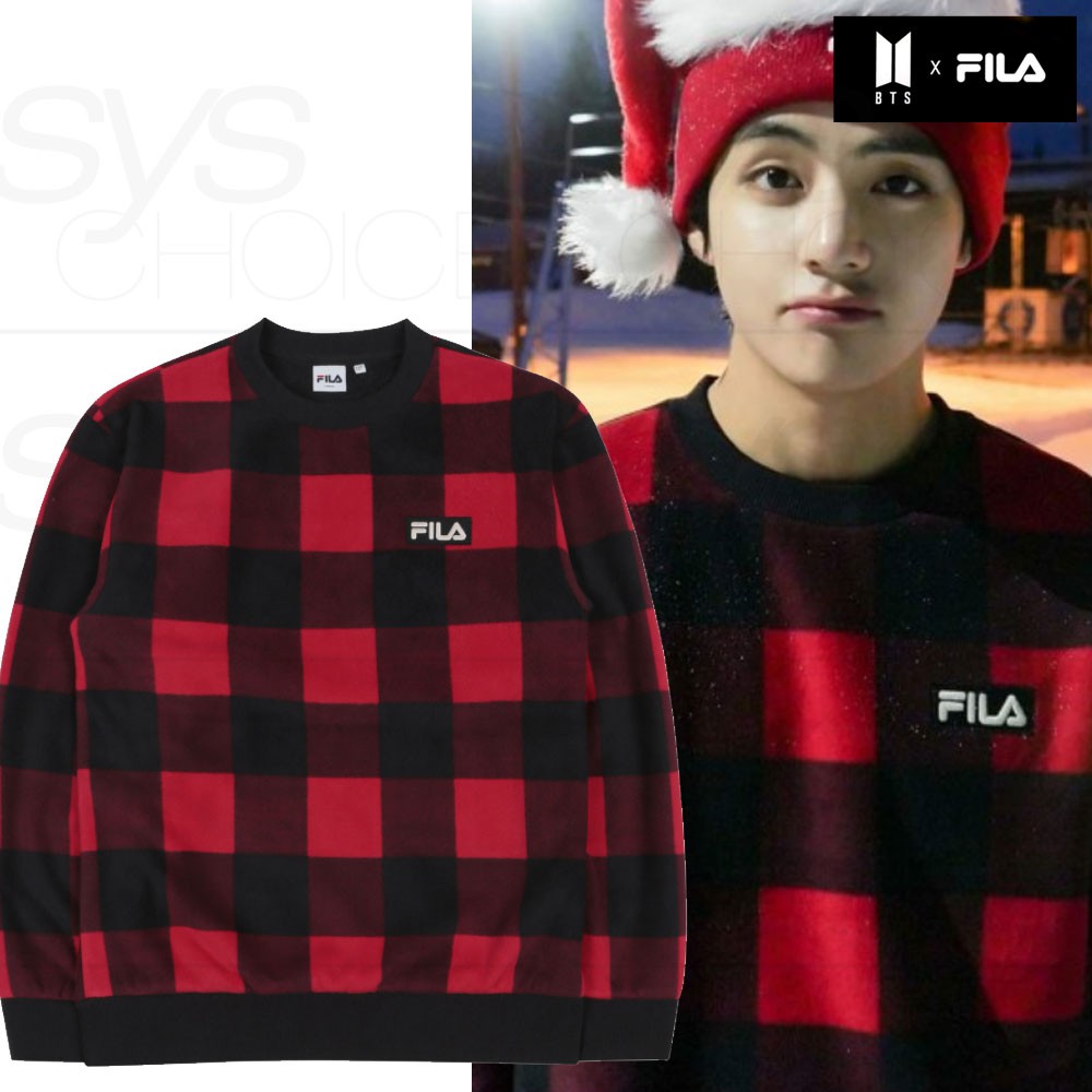 bts red sweatshirt