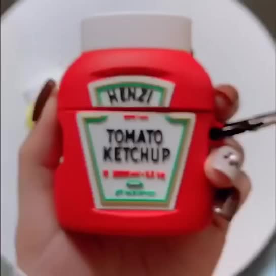Heinz ketchup Mustard Airpods Case Silicone Cover For Apple Bluetooth