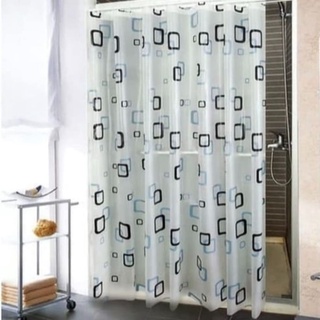 200*220cm Waterline Fabric Shower Curtain Mosaic Extra Long Wide Drop Bathroom 