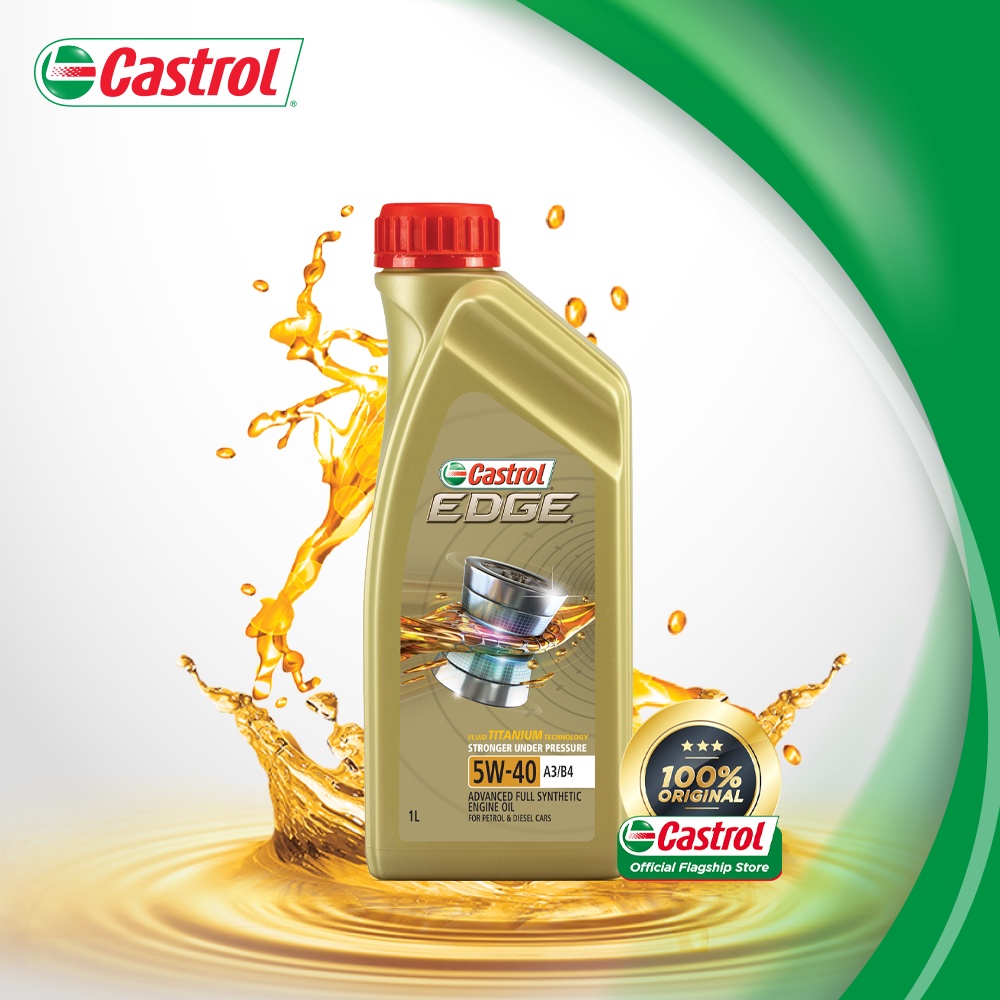 Castrol EDGE 5W-40 A3/B4 SN Engine Oils for Petrol and Diesel Cars (1L) |  Shopee Singapore