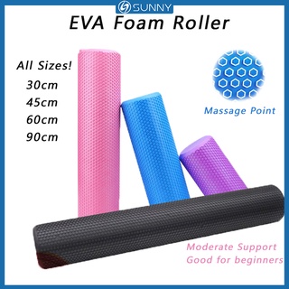 SunnyFit Foam Roller EVA Yoga Roller Massage Point Roller Fitness Gym Exercise Roller Relaxing Muscle Multiple Size