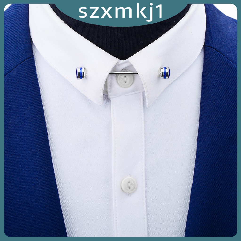men's shirt with tie bar collar