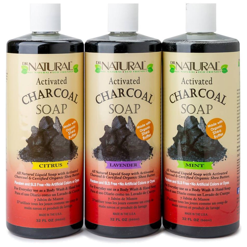 Dr Natural Activated Charcoal Liquid Soap Detoxify skin, Oily Skin, Treats  eczema, acne, Face, Body, Hair | Shopee Singapore