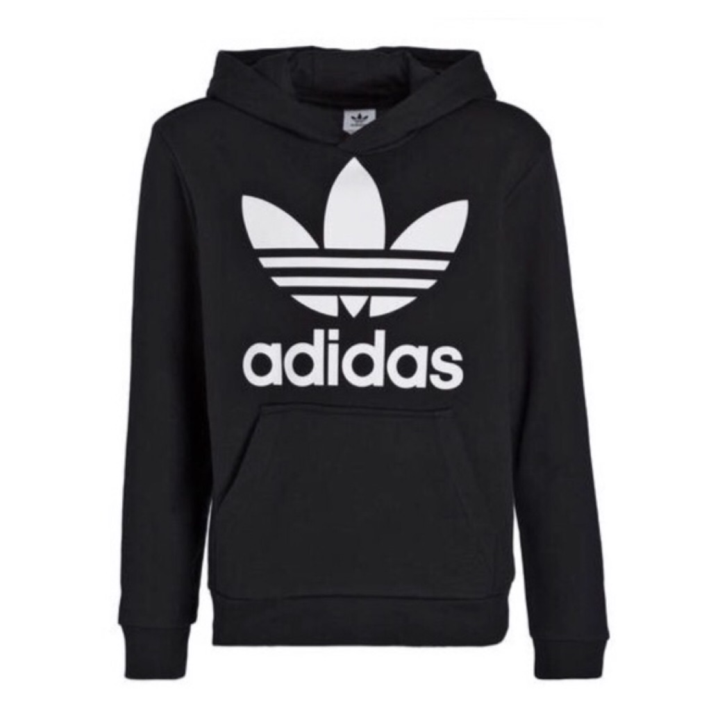 adidas hoodie logo on sleeves