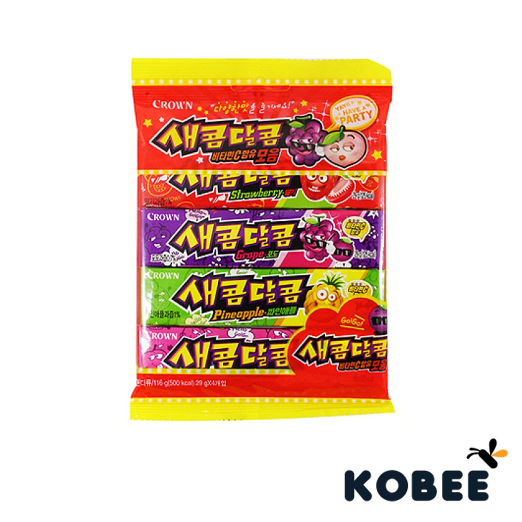 [Crown] Sweet & Sour Soft Candy 29g x 4 Shopee Singapore
