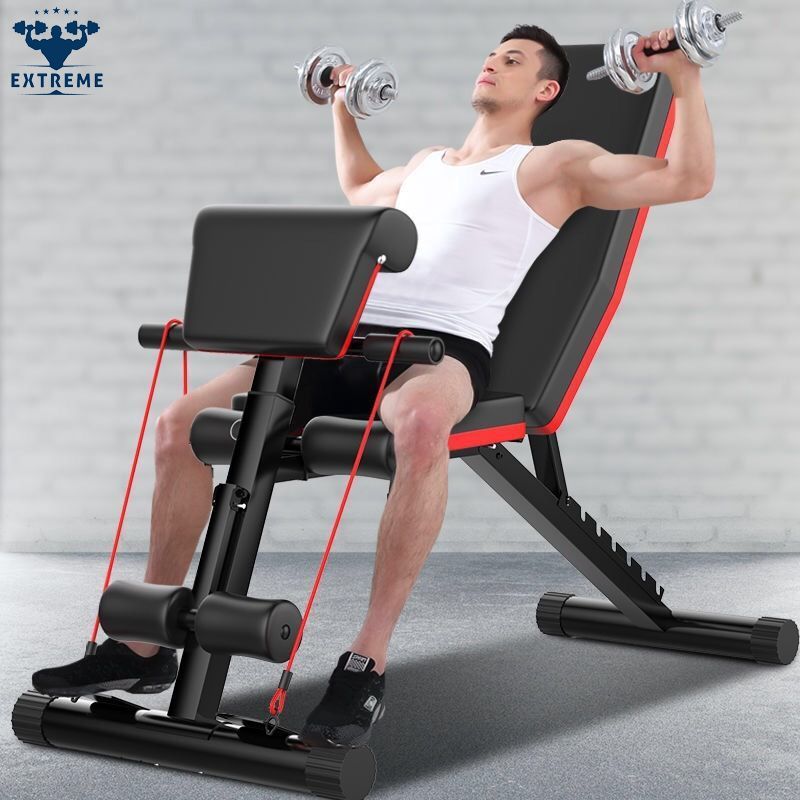 Folding Gym Bench Barbell Recliner Abdominal Exercise Bench