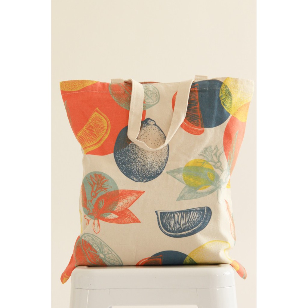 ECO Friendly Printed Colourful Cotton Tote Bag Shopee Singapore
