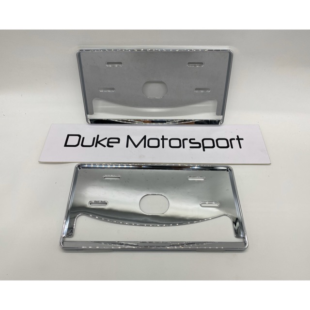 chrome number plate holders