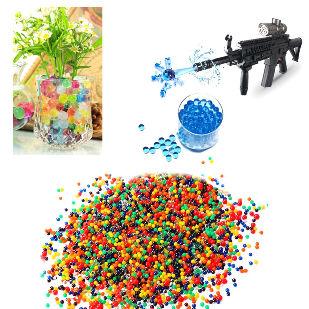 10,000pcs/pack Colored Orbeez Soft Crystal Water Paintball Bullets for