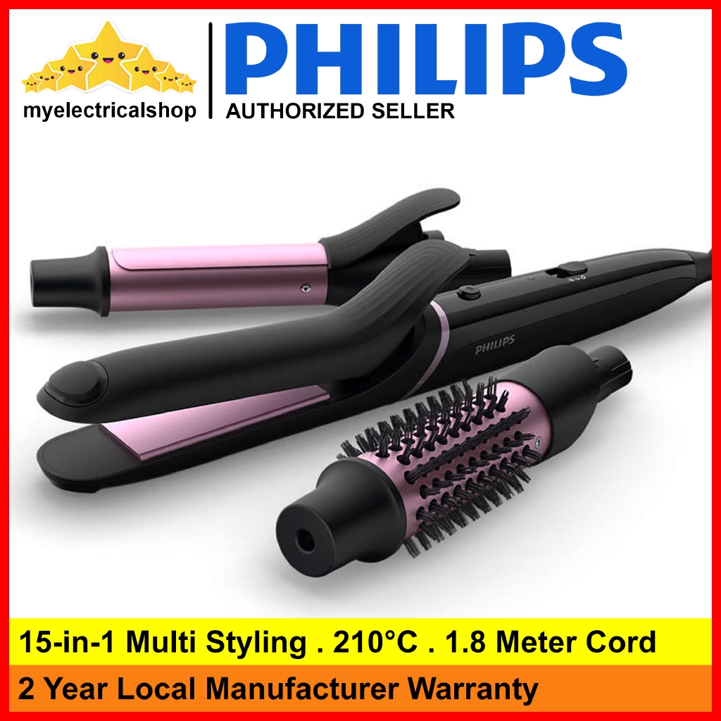 hair straightening and curling machine philips