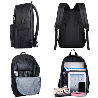 Luminous Laptop USB Backpack Men Casual Music Boy Student School Bags Outdoor Travel Waterproof Backpacks #2