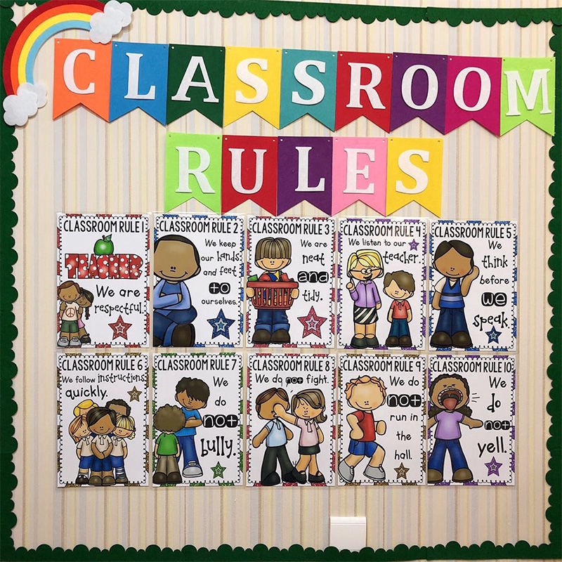 20pcs Learn English Cards A4 Poster Education Classroom Decoration Toys