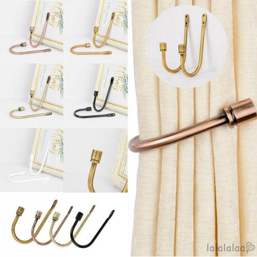Metal Curtain Tie Backs Hooks Bedroom Retro Holdbacks Modern