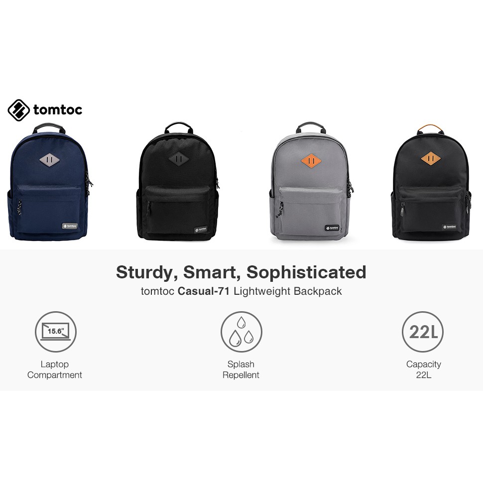 tomtoc laptop backpack