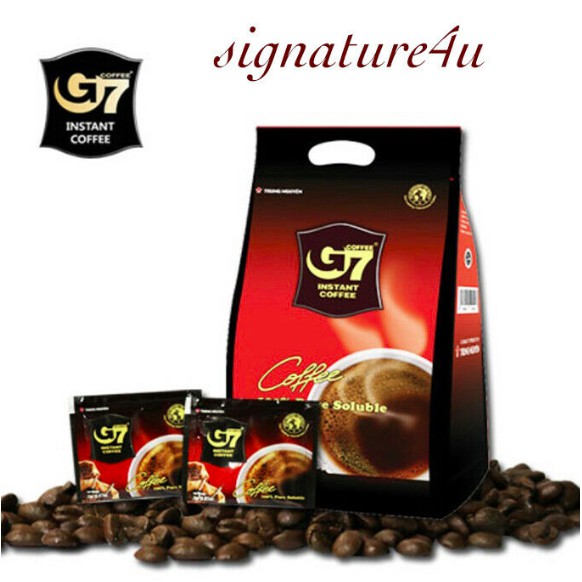 [G7 Coffee] Pure Black Instant Coffee 100 Sachets Powder Vietnamese (2g×100T) Shopee Singapore