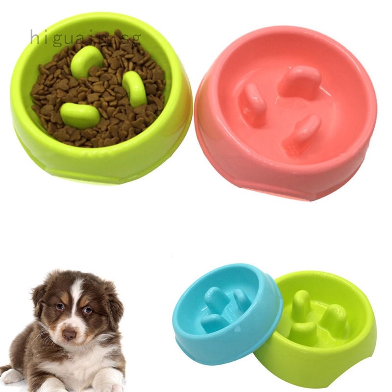 Pet Slow Feeder Bowl Eating Food Bowl Anti Gulping Healthy Food