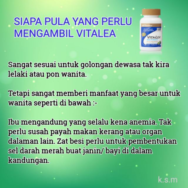 Shaklee Vita Lea Health Supplement Shopee Singapore
