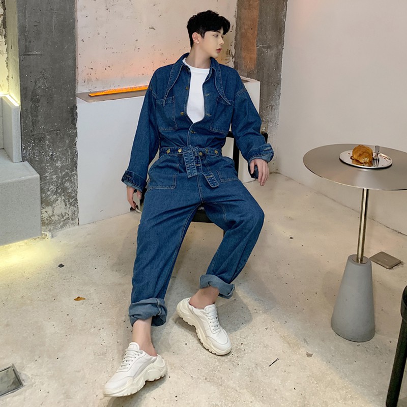 next denim jumpsuit
