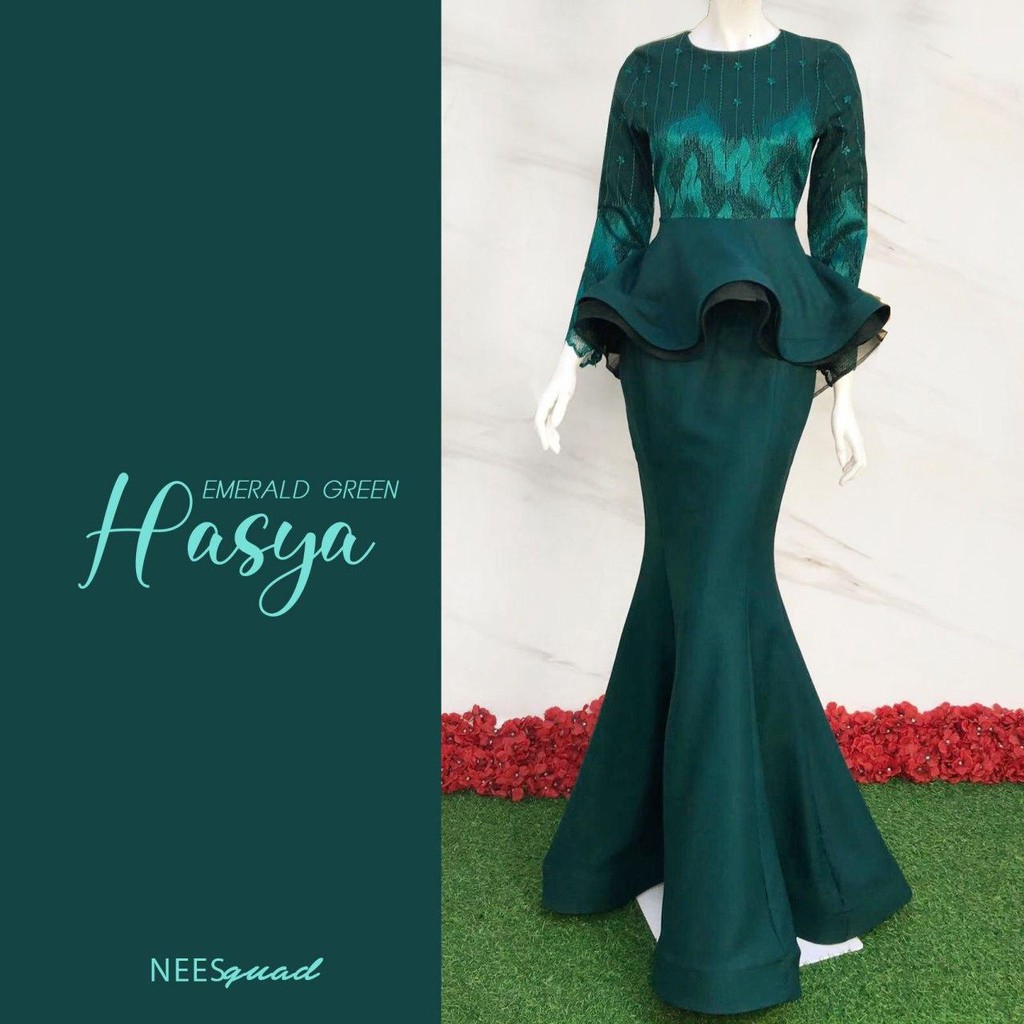 Hasya Peplum Baju Kurung Moden Baju Kurung Peplum Shopee Singapore
