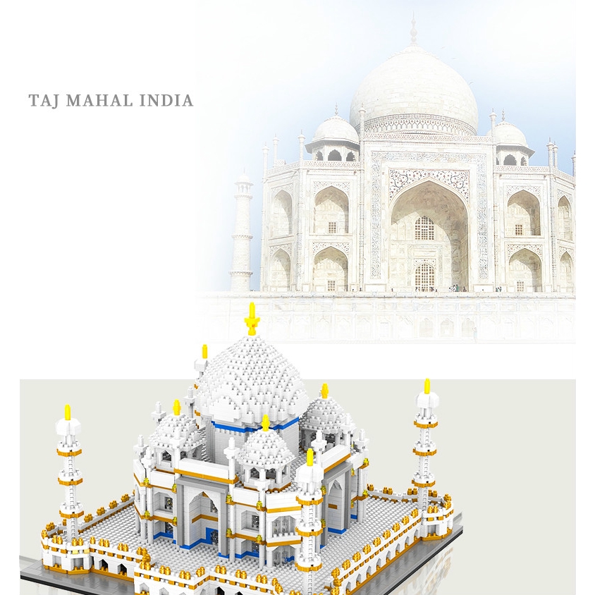 EXPERT LEVEL! MOC 3D Taj Mahal 3D Brick Puzzle 4146pc 