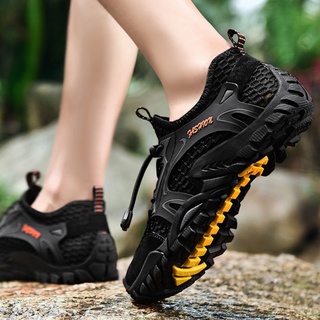 ►﹉☂summer breathable sports outdoor net shoes men’s mesh casual summer hiking shoes men’s mesh shoes折叠凳