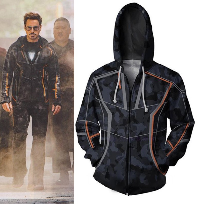 tony stark avengers hoodie