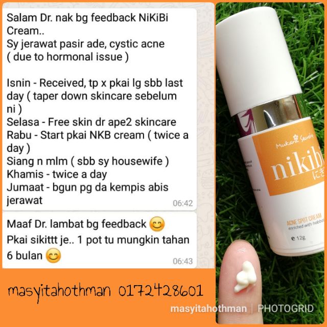 nikibi acne cream