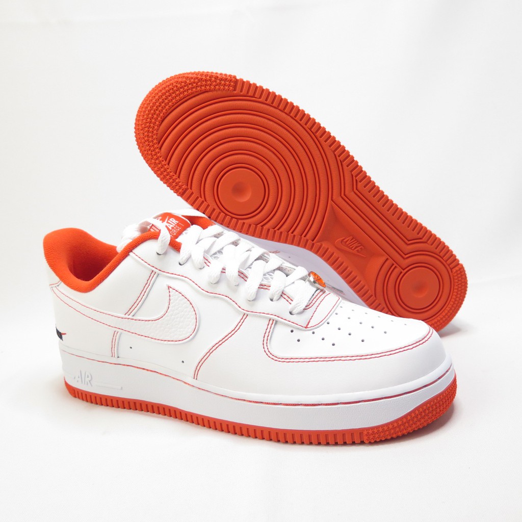 nike air force white orange