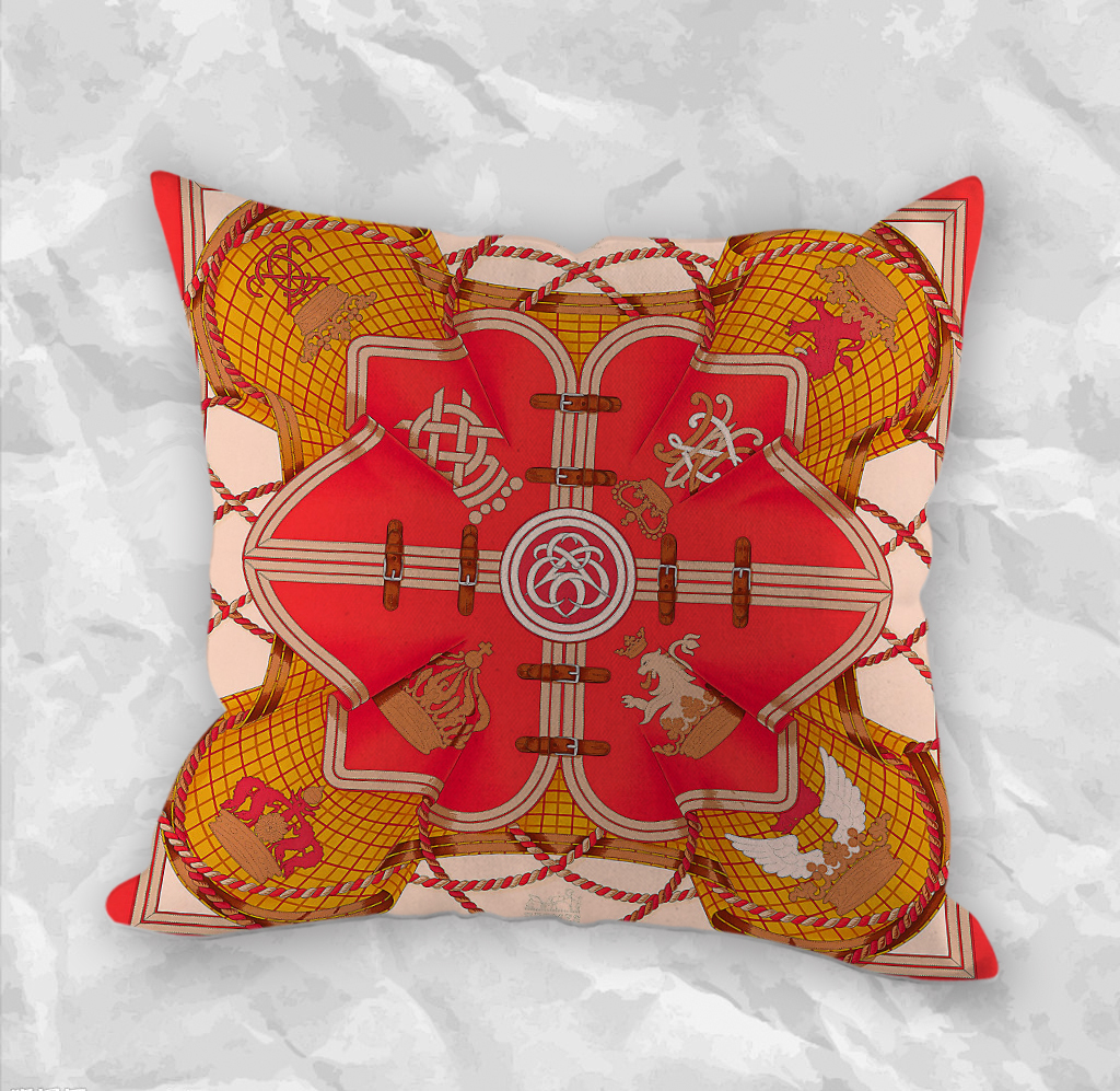 Hermès Decorative Zippered Pillow Case Creative Pillowcases Sofa Pillow