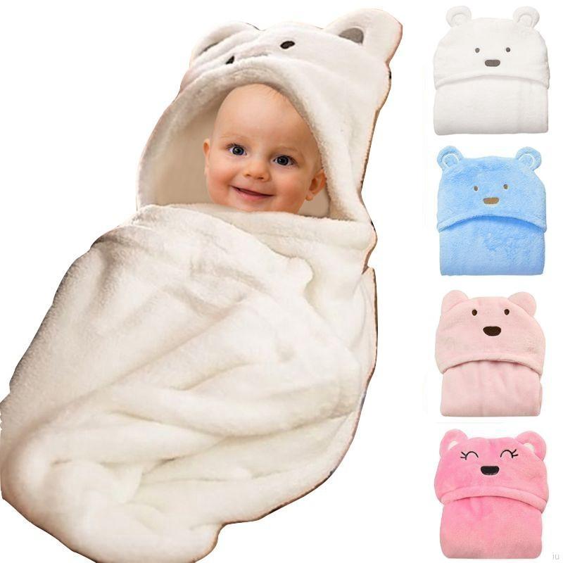 IU Cotton Hooded Bath Supplies Baby Blanket Towels Animal #1